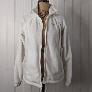Columbia | White Fleece Zip Up